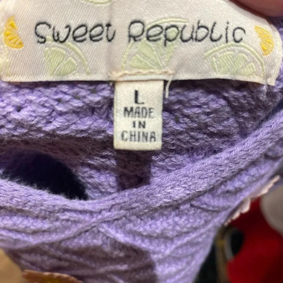*LIKE NEW* Sweet Republic Knitted Crop Top Y2K M/L EUC - Picture 3 of 6